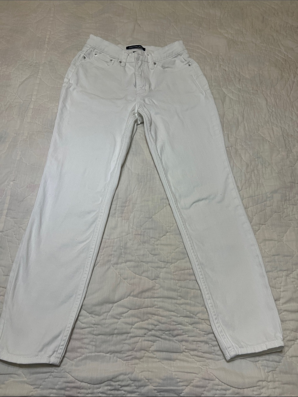 Calvin Klein Jeans Slim Straight White Denim